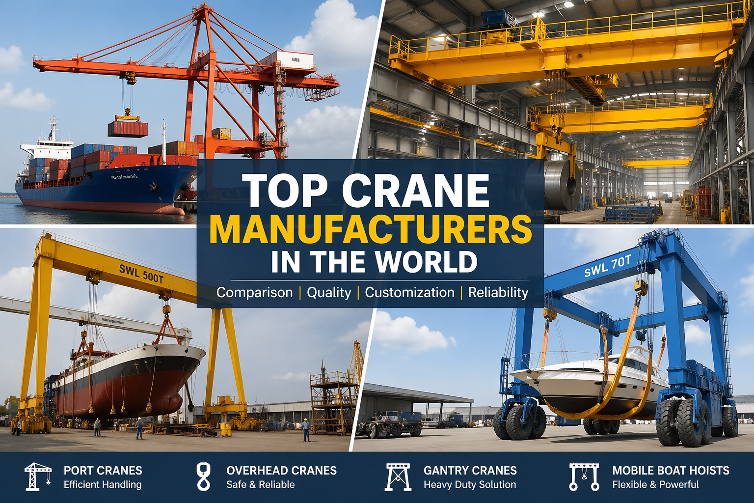 Top Crane Manufacturers in the World – How to Choose the Right Supplier